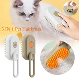 Pet Steam Brush for Cats & Dogs - No Rinse Needed