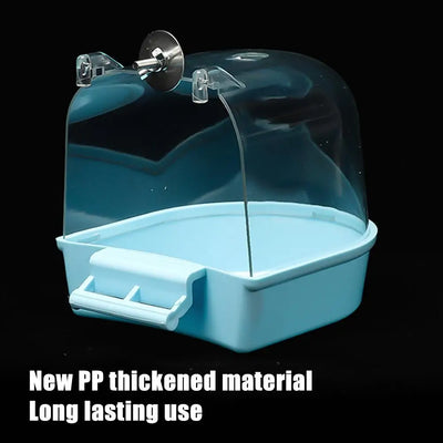 Hanging Bird Bath Box, Parakeet Shower Caged ,Parrot Bath Box Bird For Pet Brids For Canary, Budgerigar, Cockatiel,Parrots P5C2