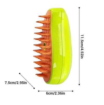 Pet Steam Brush for Cats & Dogs - No Rinse Needed