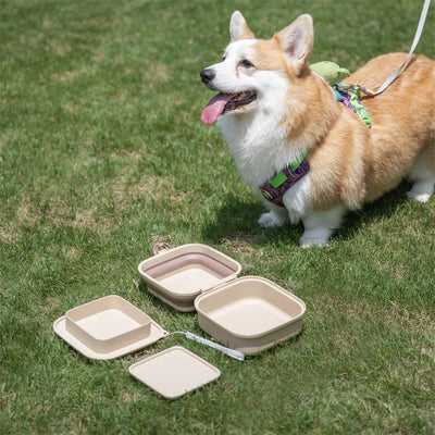 Thickened Folding Pet Bowls Outdoor