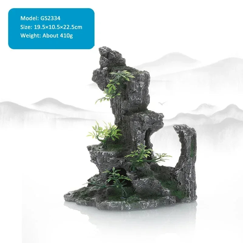 Aquarium Landscape Rockery Decoration Various Fish Tank Decorations Landscaping Decor Resin Ornaments Aquariums Accessories