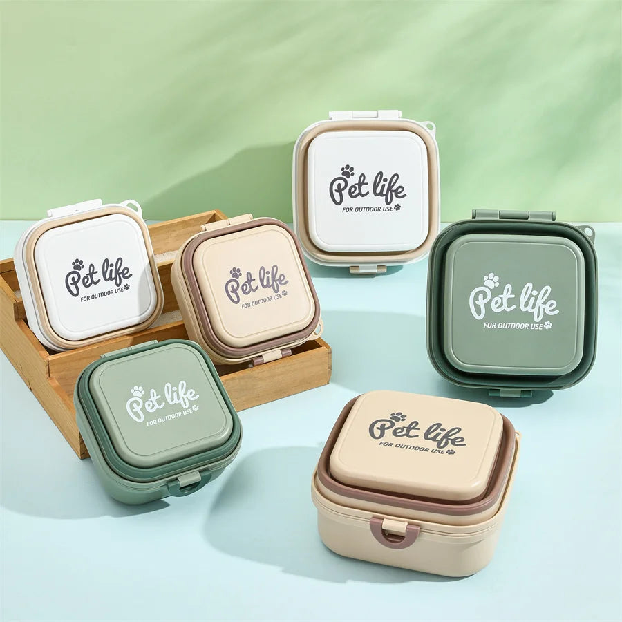 Thickened Folding Pet Bowls Outdoor