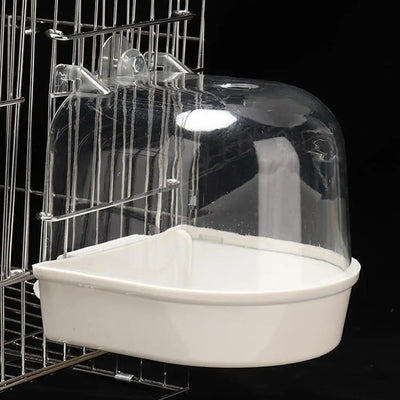 Hanging Bird Bath Box, Parakeet Shower Caged ,Parrot Bath Box Bird For Pet Brids For Canary, Budgerigar, Cockatiel,Parrots P5C2