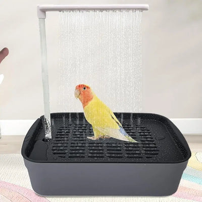 Parrot Bird Bath Tub Automatic Pet Circulating Water Bathtub USB Electric Large Bird Bathtub Shower Fountain Pet Supplies