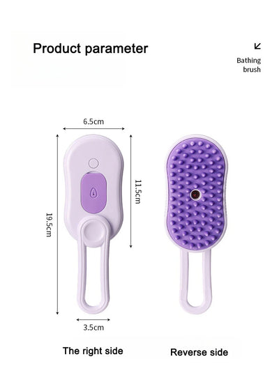 Pet Steam Brush for Cats & Dogs - No Rinse Needed