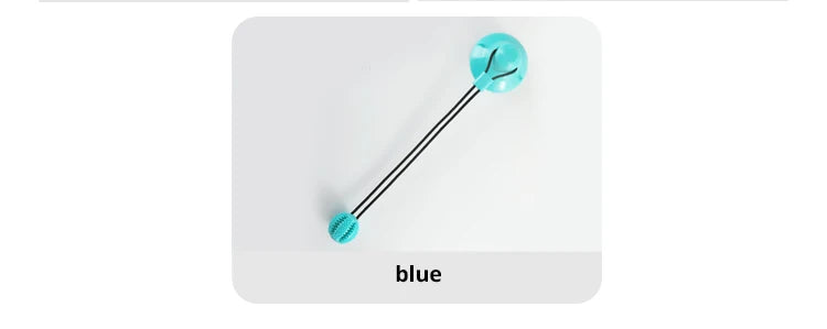 Interactive Suction Cup Dog Toy with Sound and Treat Dispensing - Durable Rubber Ball for Training and Tug-of-War Fun