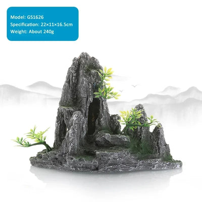 Aquarium Landscape Rockery Decoration Various Fish Tank Decorations Landscaping Decor Resin Ornaments Aquariums Accessories