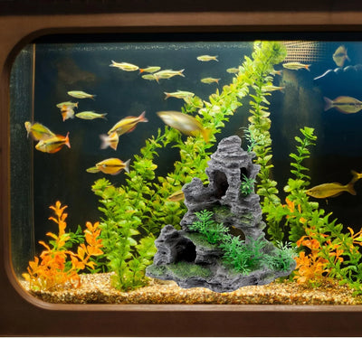 Aquarium Landscape Rockery Decoration Various Fish Tank Decorations Landscaping Decor Resin Ornaments Aquariums Accessories