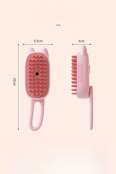 Pet Steam Brush for Cats & Dogs - No Rinse Needed