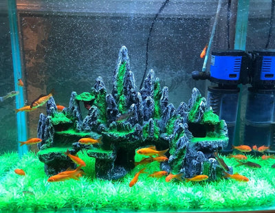 Aquarium Landscape Rockery Decoration Various Fish Tank Decorations Landscaping Decor Resin Ornaments Aquariums Accessories
