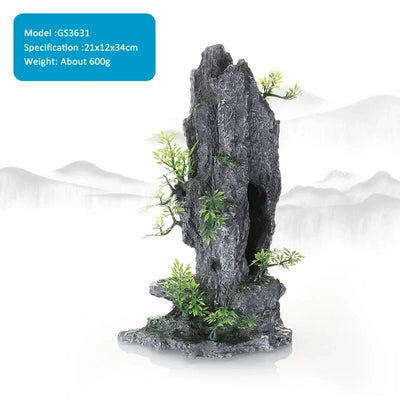 Aquarium Landscape Rockery Decoration Various Fish Tank Decorations Landscaping Decor Resin Ornaments Aquariums Accessories