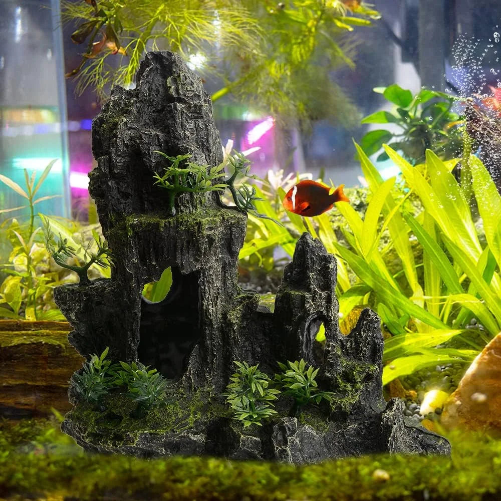Aquarium Landscape Rockery Decoration Various Fish Tank Decorations Landscaping Decor Resin Ornaments Aquariums Accessories